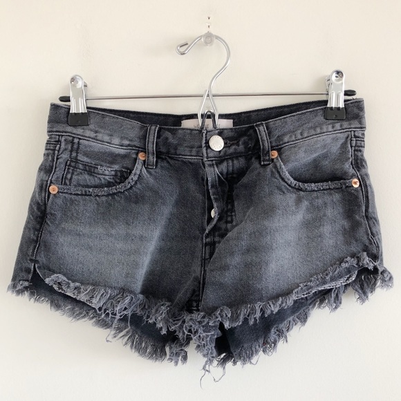 Free People Pants - Free People Soft & Relaxed Cutoffs Sulphur Black